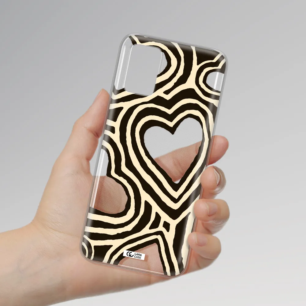Cute Hearts Samsung A03S Clear TPU Case