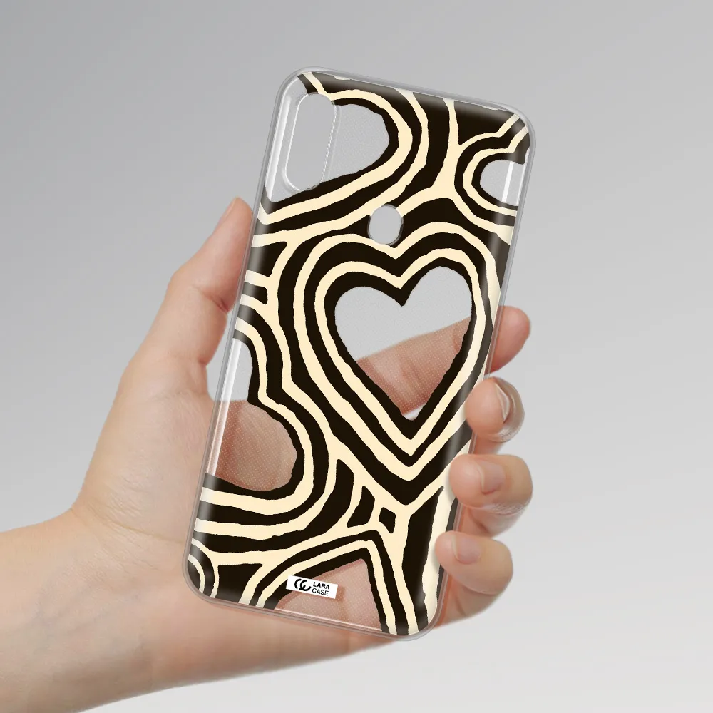 Cute Hearts Samsung A11 Clear TPU Case