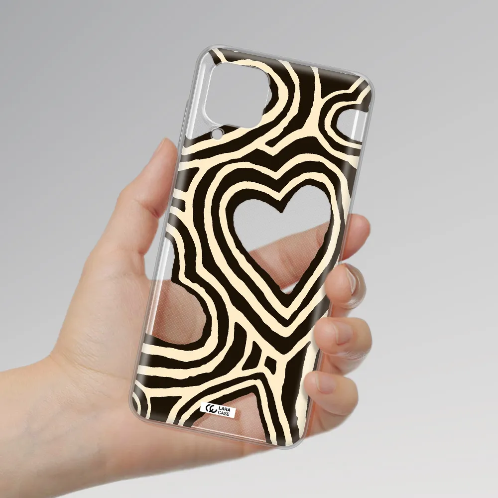 Cute Hearts Samsung A12 4g Clear TPU Case