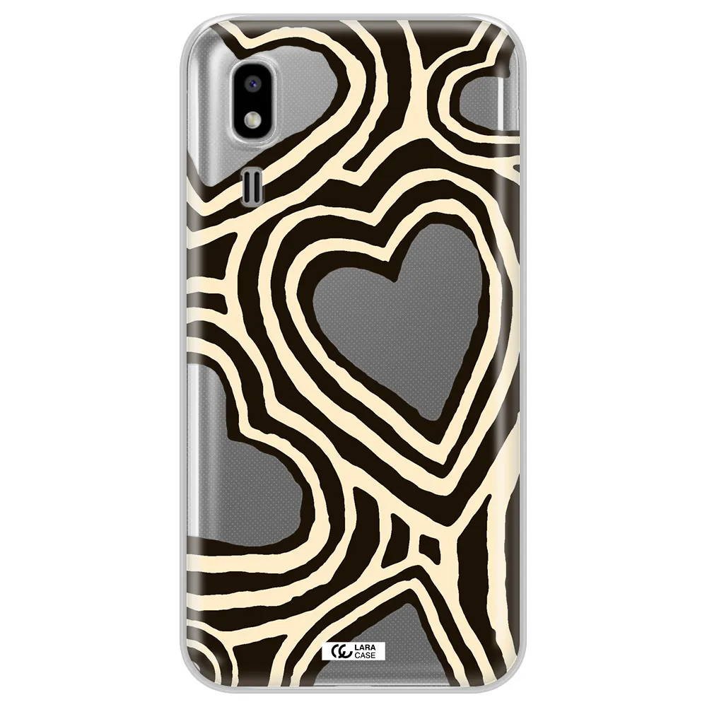 Cute Hearts Samsung A2 Core Clear TPU Case