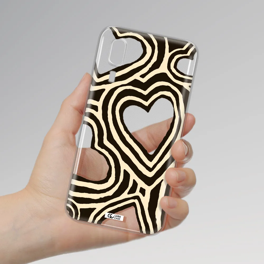 Cute Hearts Samsung A2 Core Clear TPU Case