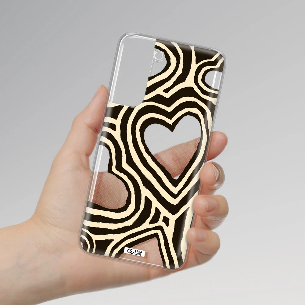 Cute Hearts Samsung A21 Fe Clear TPU Case