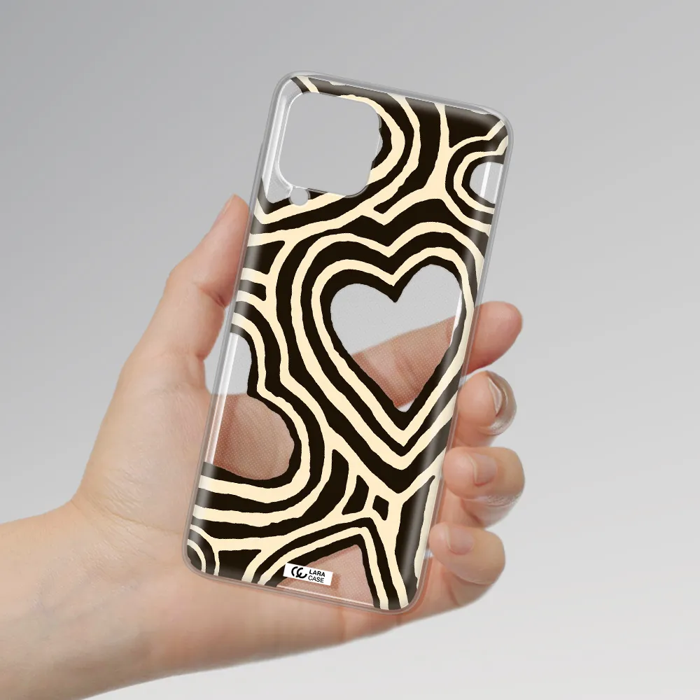 Cute Hearts Samsung A22 4g Clear TPU Case