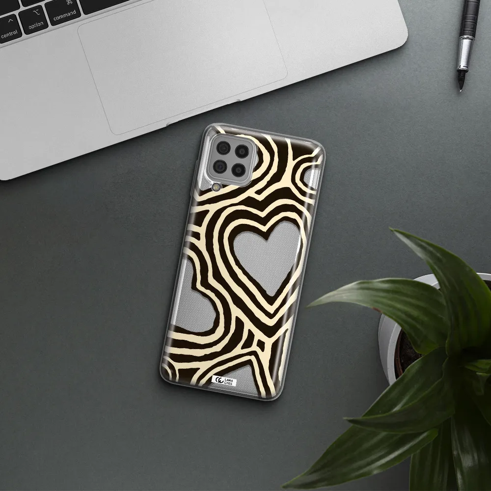 Cute Hearts Samsung A22 4g Clear TPU Case