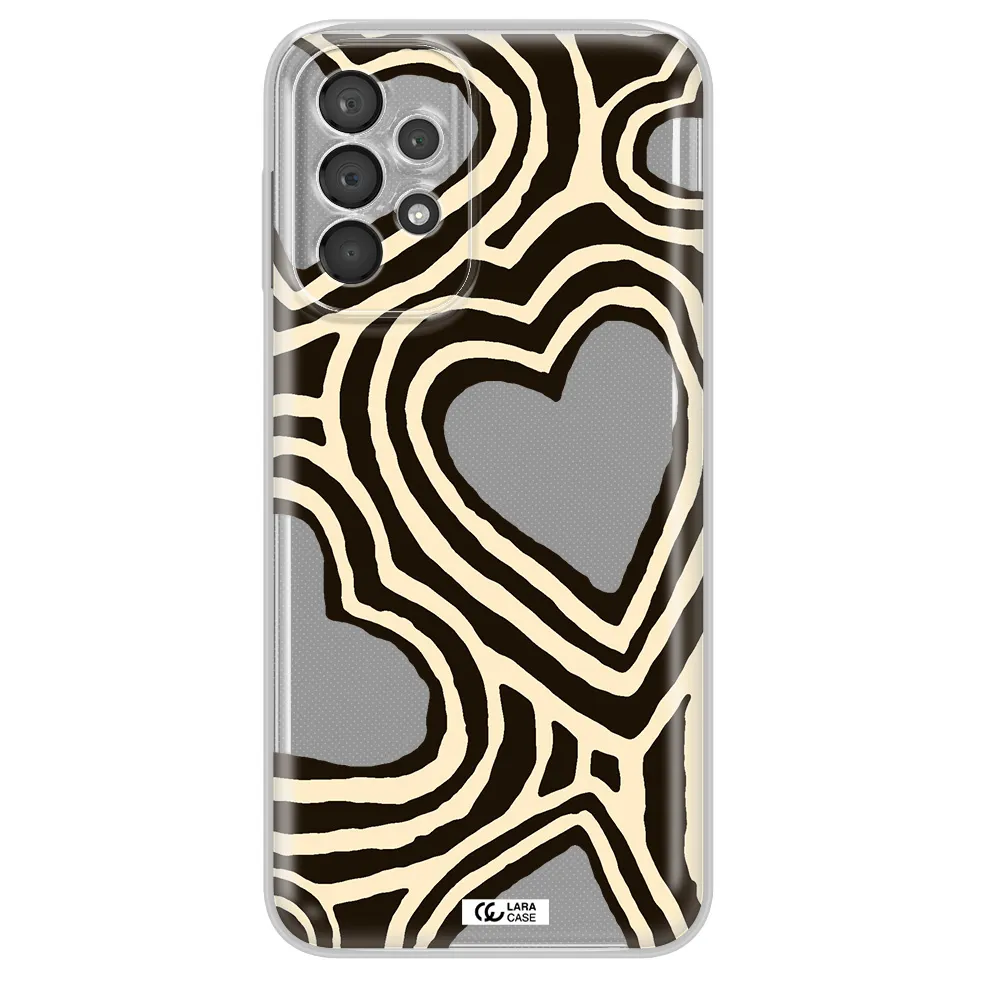 Cute Hearts Samsung A23 5G Clear Tpu Case