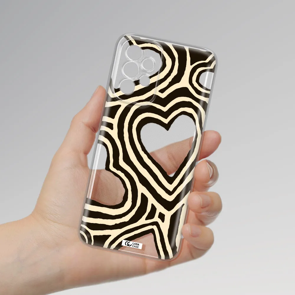 Cute Hearts Samsung A23 5G Clear Tpu Case