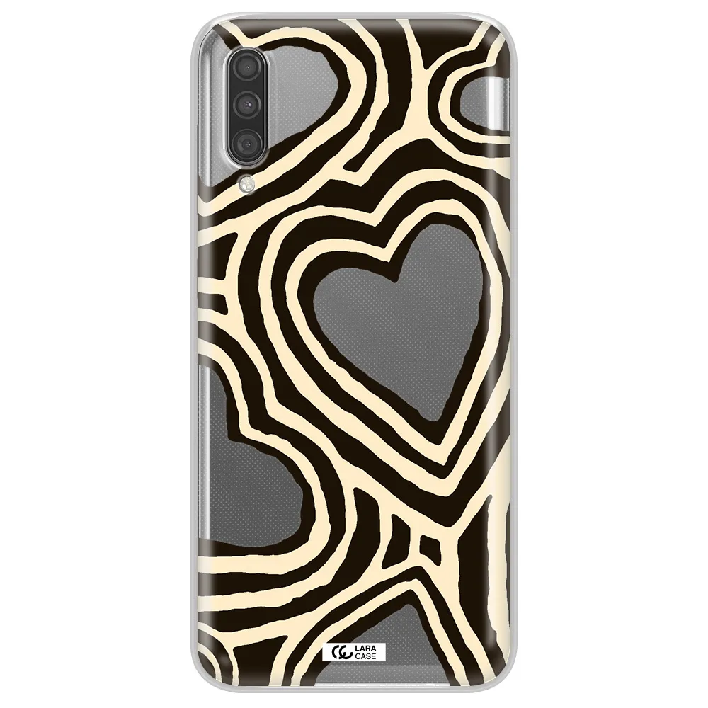 Cute Hearts Samsung A30S Clear TPU Case