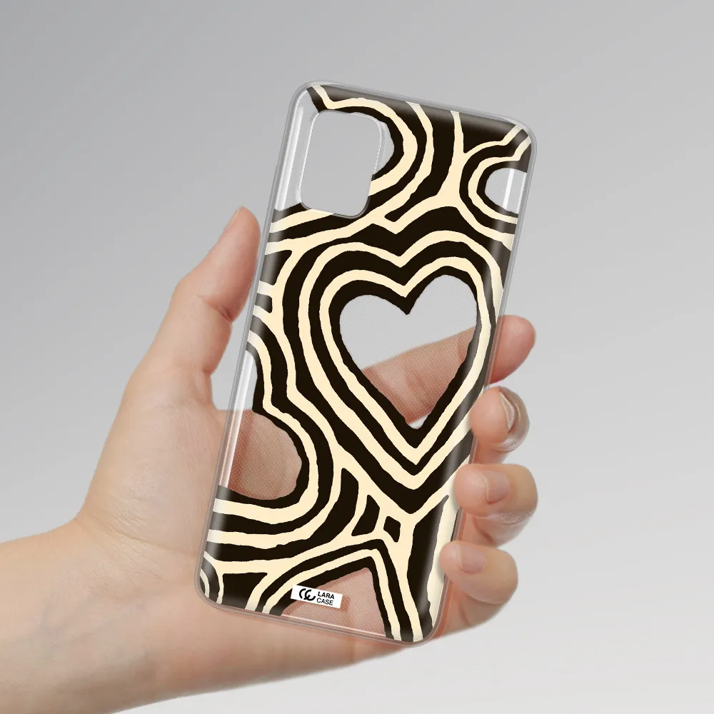 Cute Hearts Samsung A31 Clear TPU Case