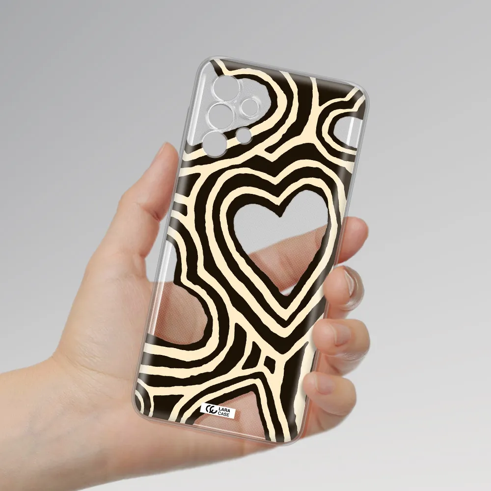Cute Hearts Samsung A32 4G Clear Tpu Case