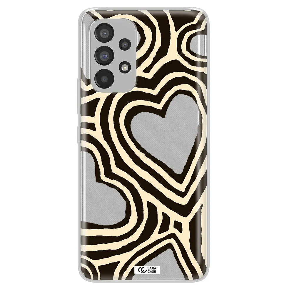 Cute Hearts Samsung A53 Clear TPU Case