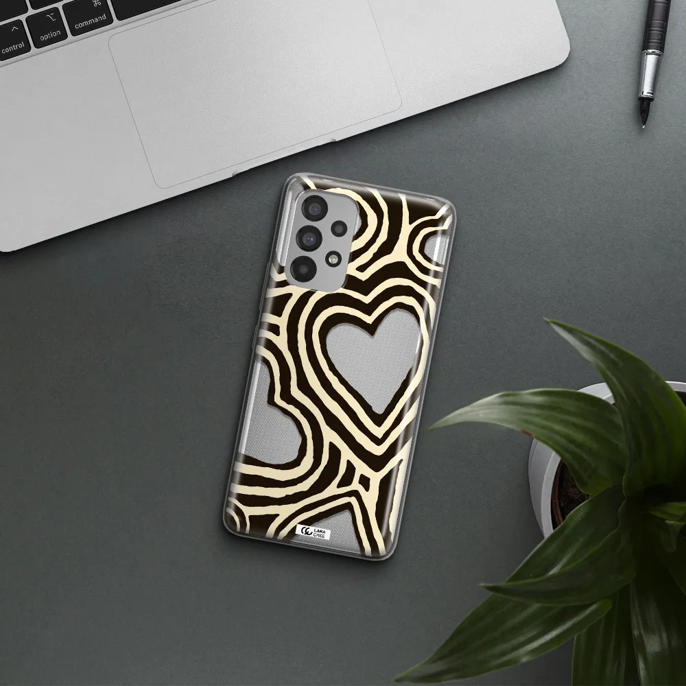Cute Hearts Samsung A53 Clear TPU Case