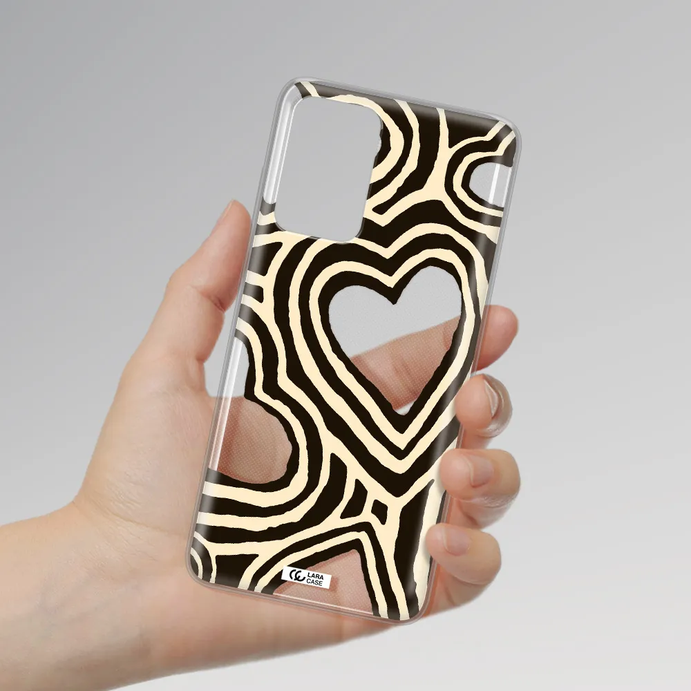 Cute Hearts Samsung A72 Clear TPU Case