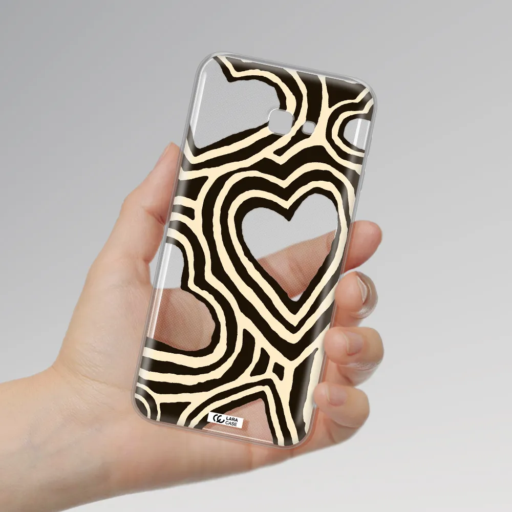 Cute Hearts Samsung J4 Plus Clear TPU Case