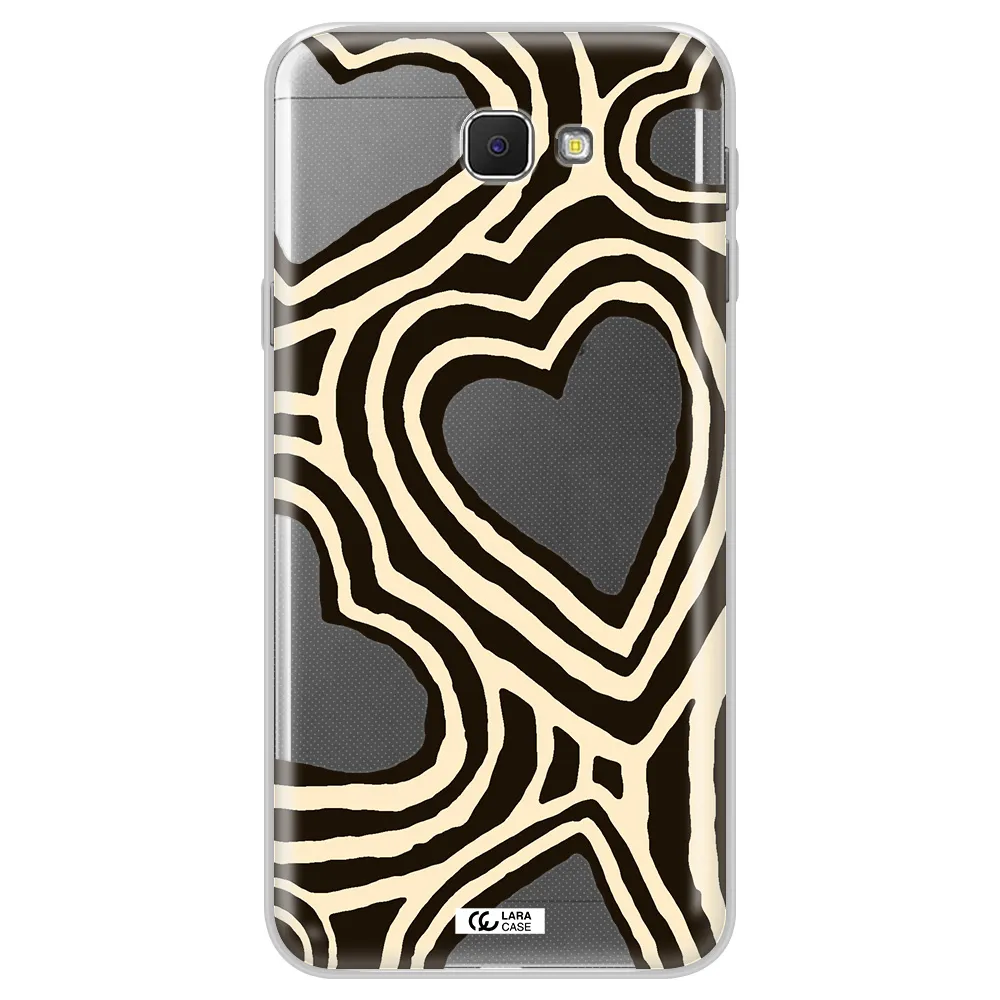 Cute Hearts Samsung J5 Prime Clear TPU Case