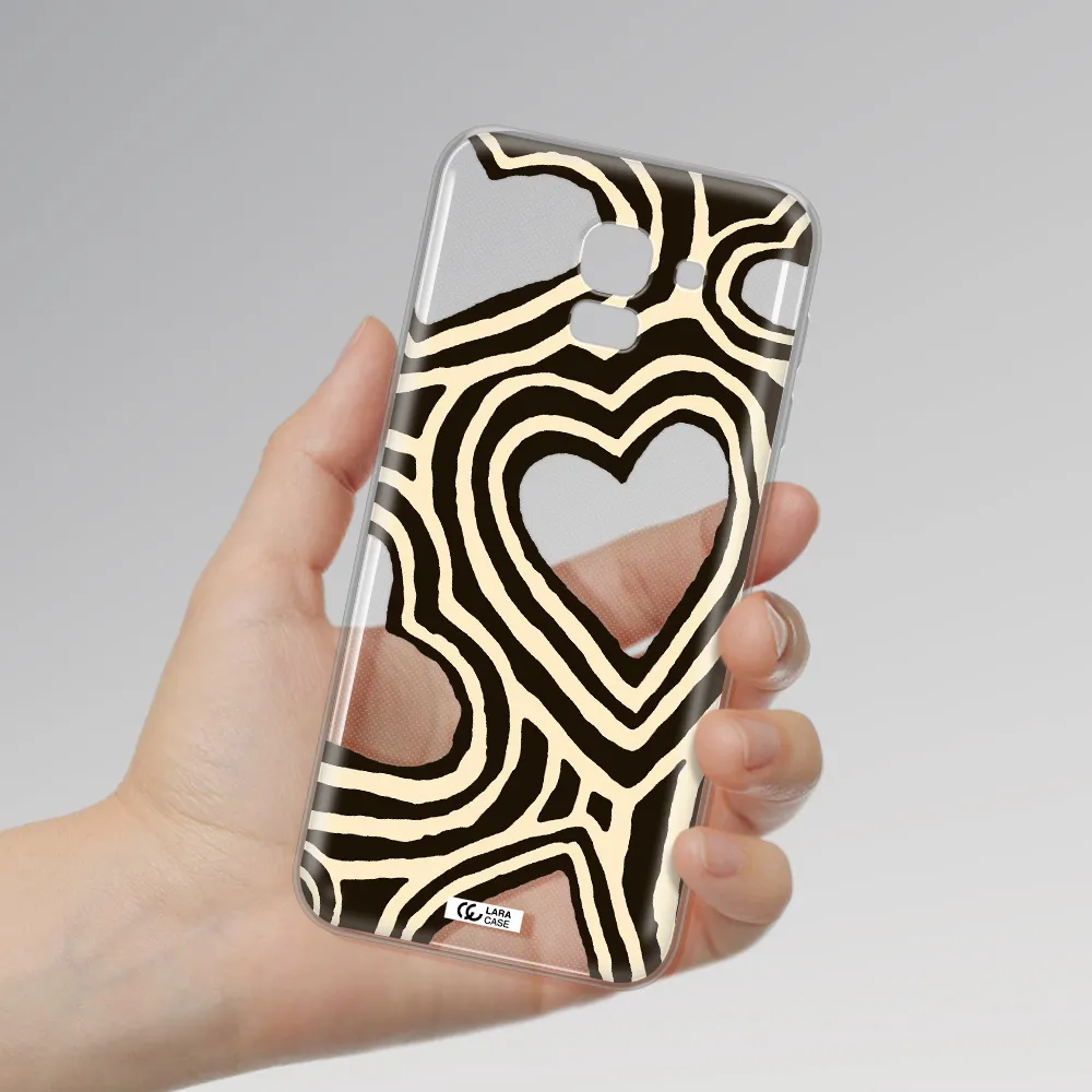 Cute Hearts Samsung J6 Clear TPU Case
