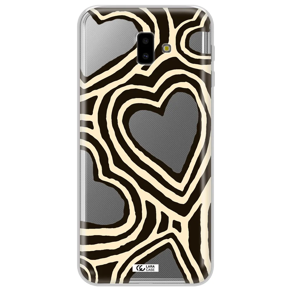 Cute Hearts Samsung J6 Plus Clear TPU Case