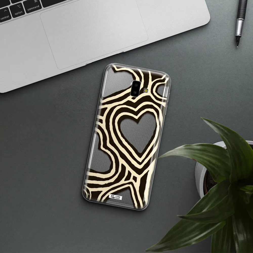 Cute Hearts Samsung J6 Plus Clear TPU Case
