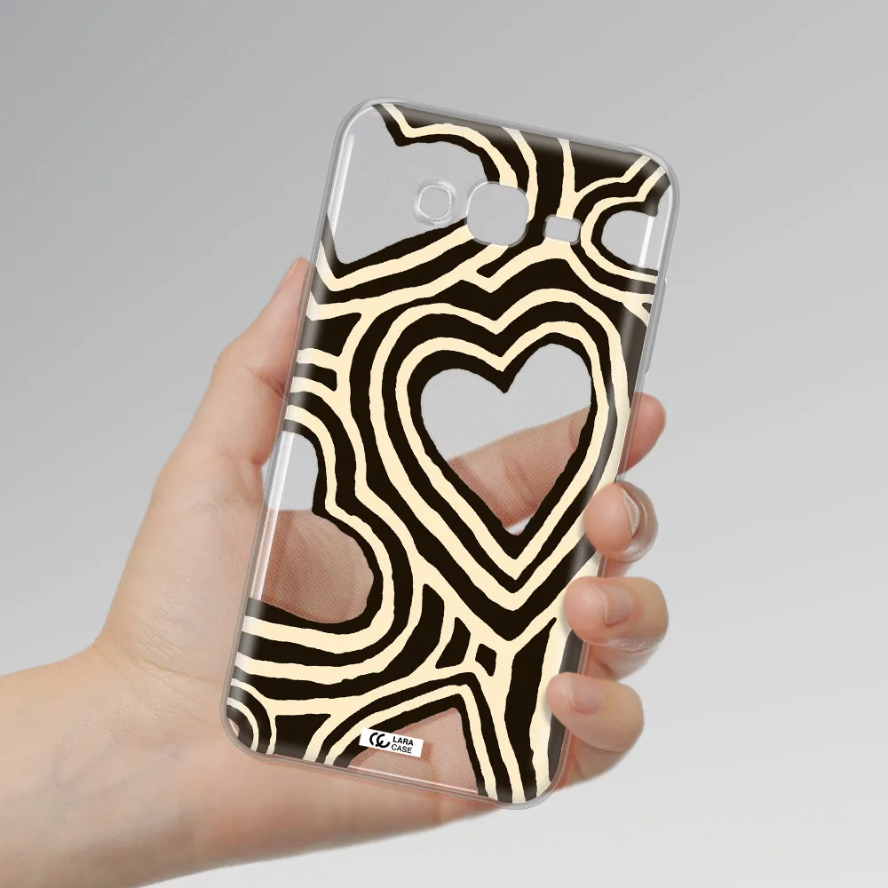 Cute Hearts Samsung J7 Core Clear TPU Case