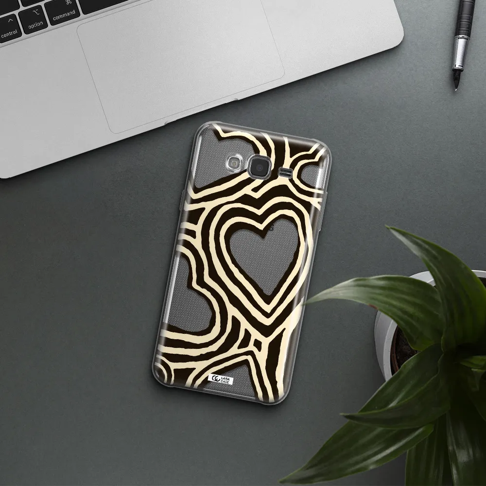 Cute Hearts Samsung J7 Core Clear TPU Case