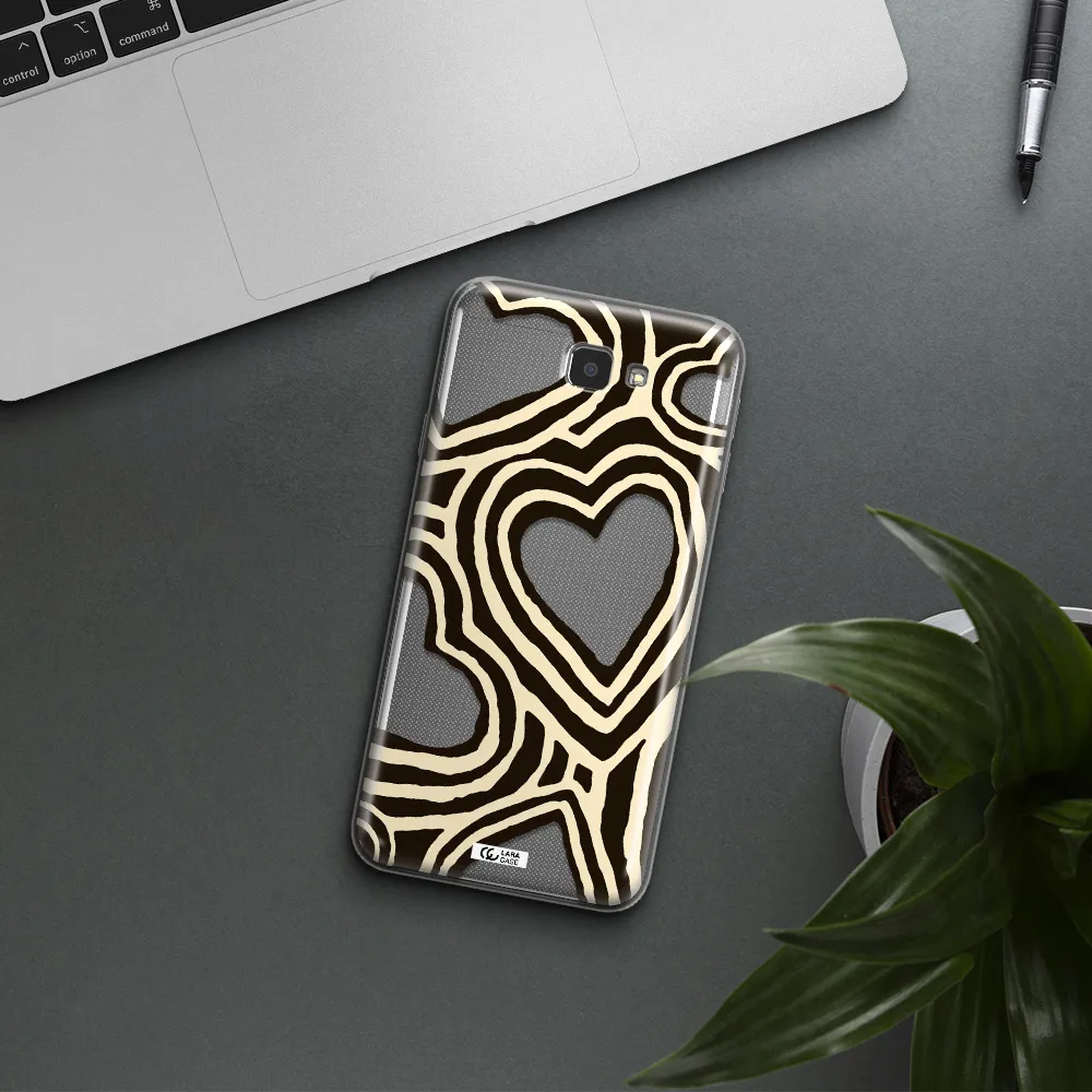 Cute Hearts Samsung J7 Prim Clear TPU Case