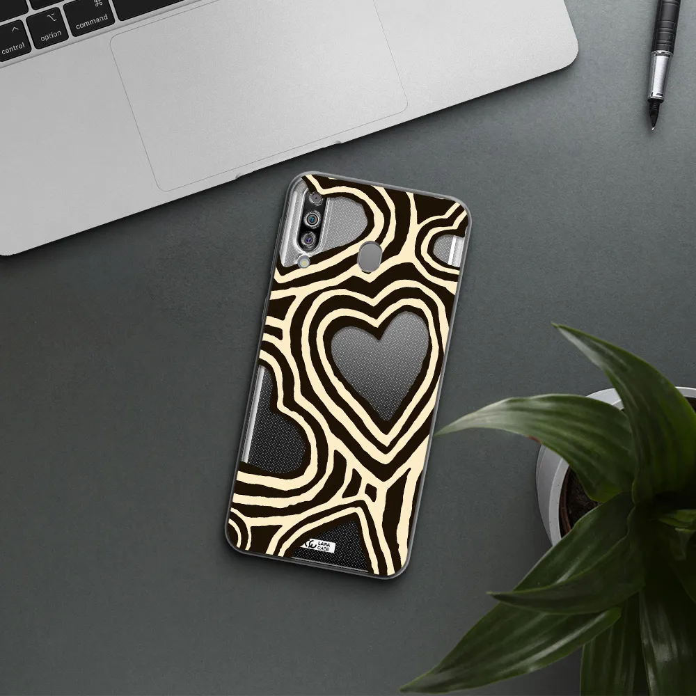 Cute Hearts Samsung M30 Clear TPU Case