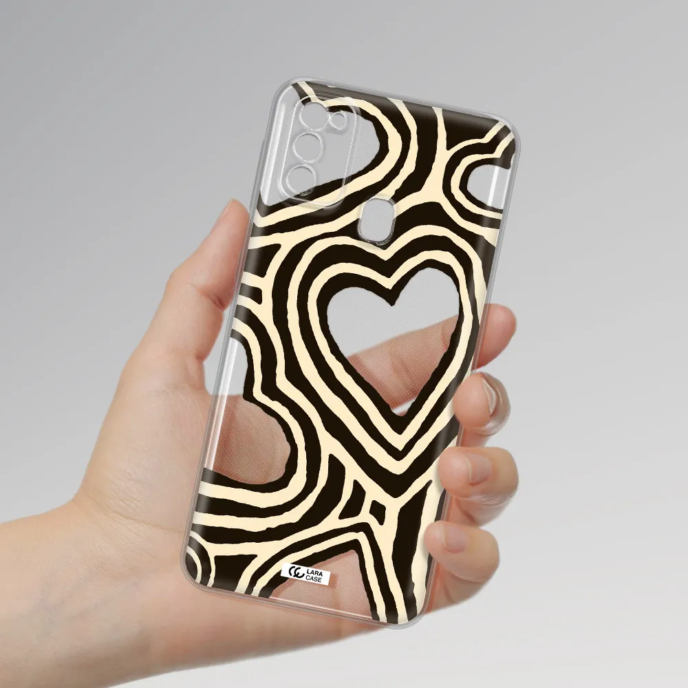 Cute Hearts Samsung M30S Clear TPU Case