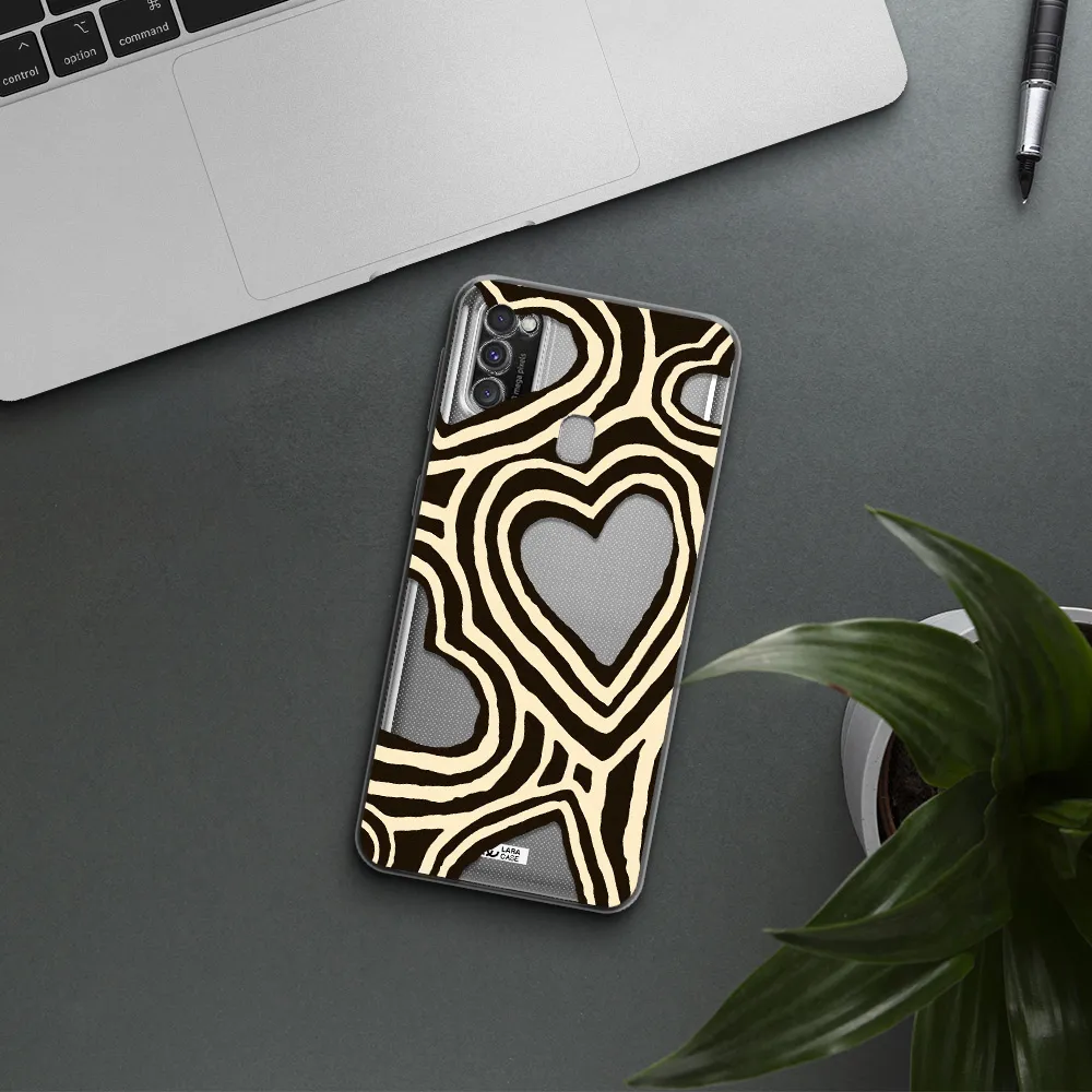 Cute Hearts Samsung M30S Clear TPU Case