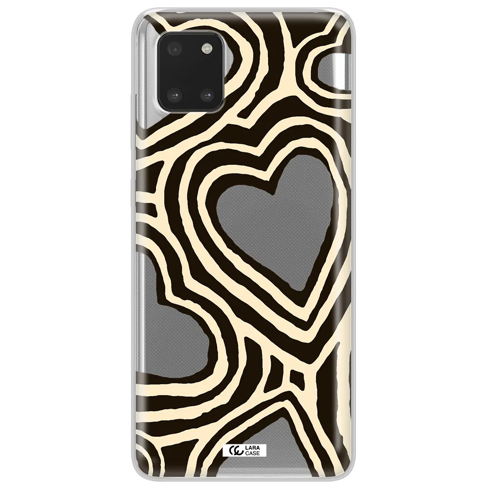 Cute Hearts Samsung Note 10 Lite Clear TPU Case