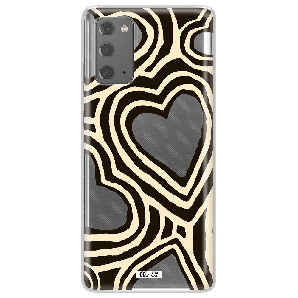Cute Hearts Samsung Note 20 Clear TPU Case