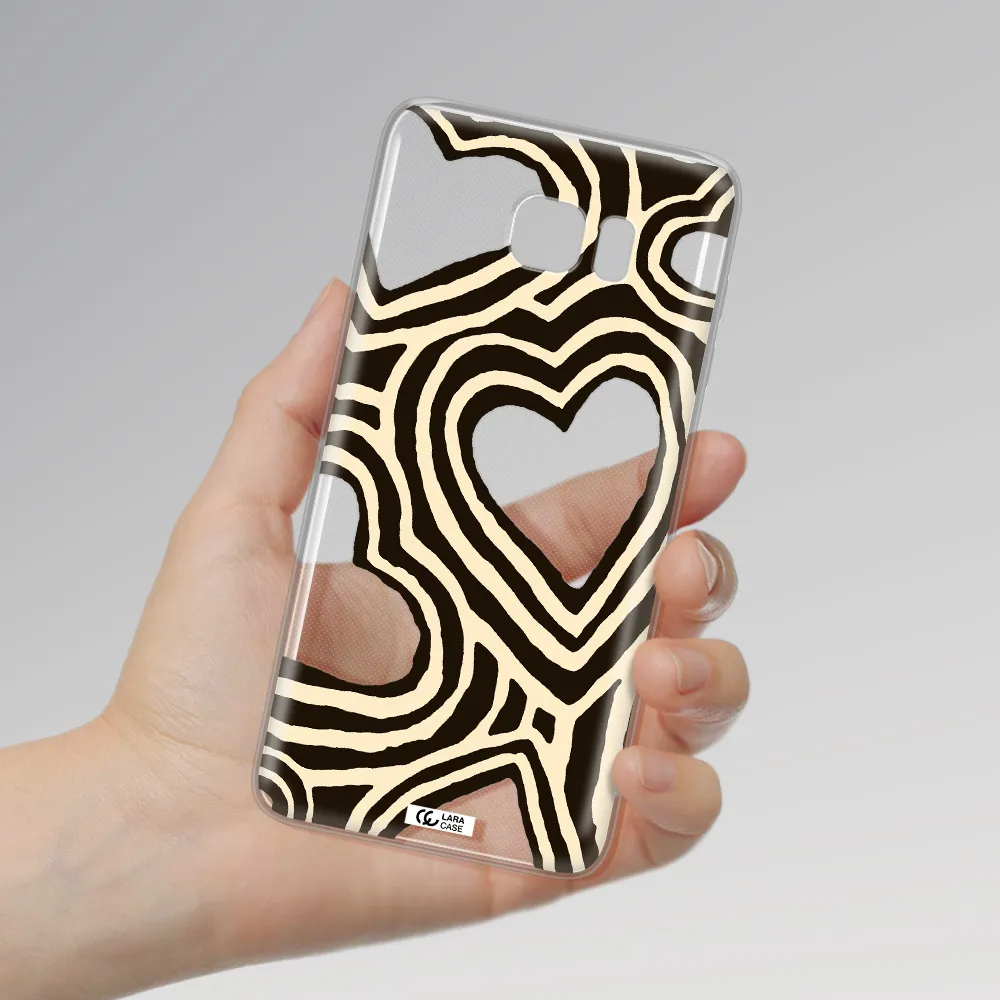 Cute Hearts Samsung Note 5 Clear TPU Case