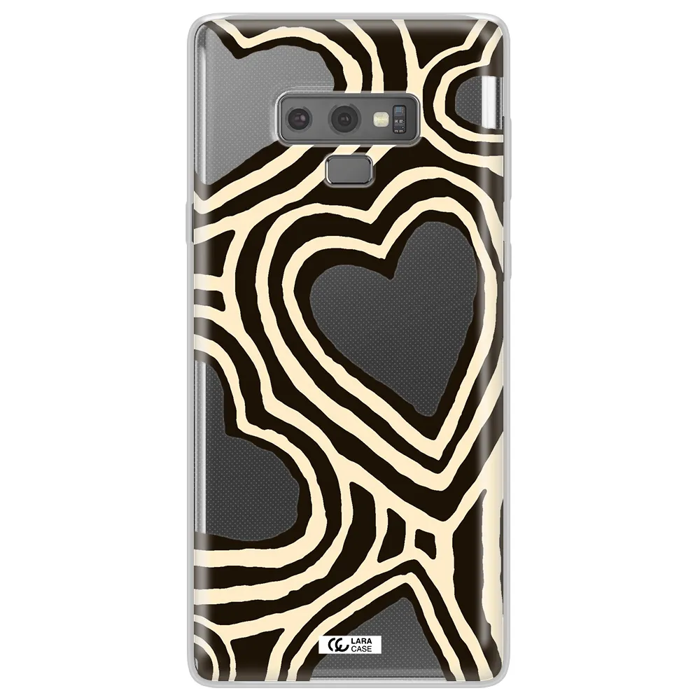 Cute Hearts Samsung Note 9 Clear TPU Case