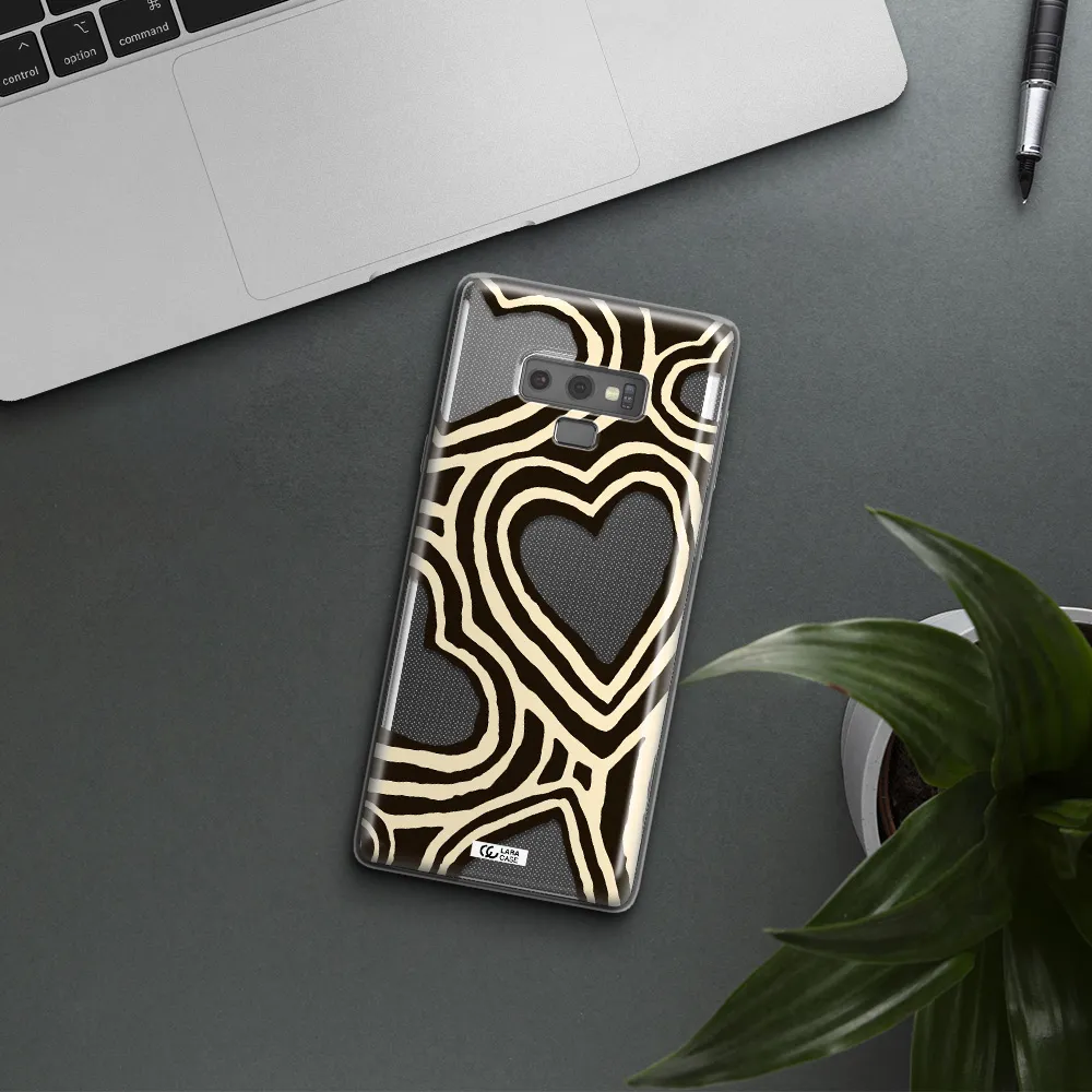 Cute Hearts Samsung Note 9 Clear TPU Case