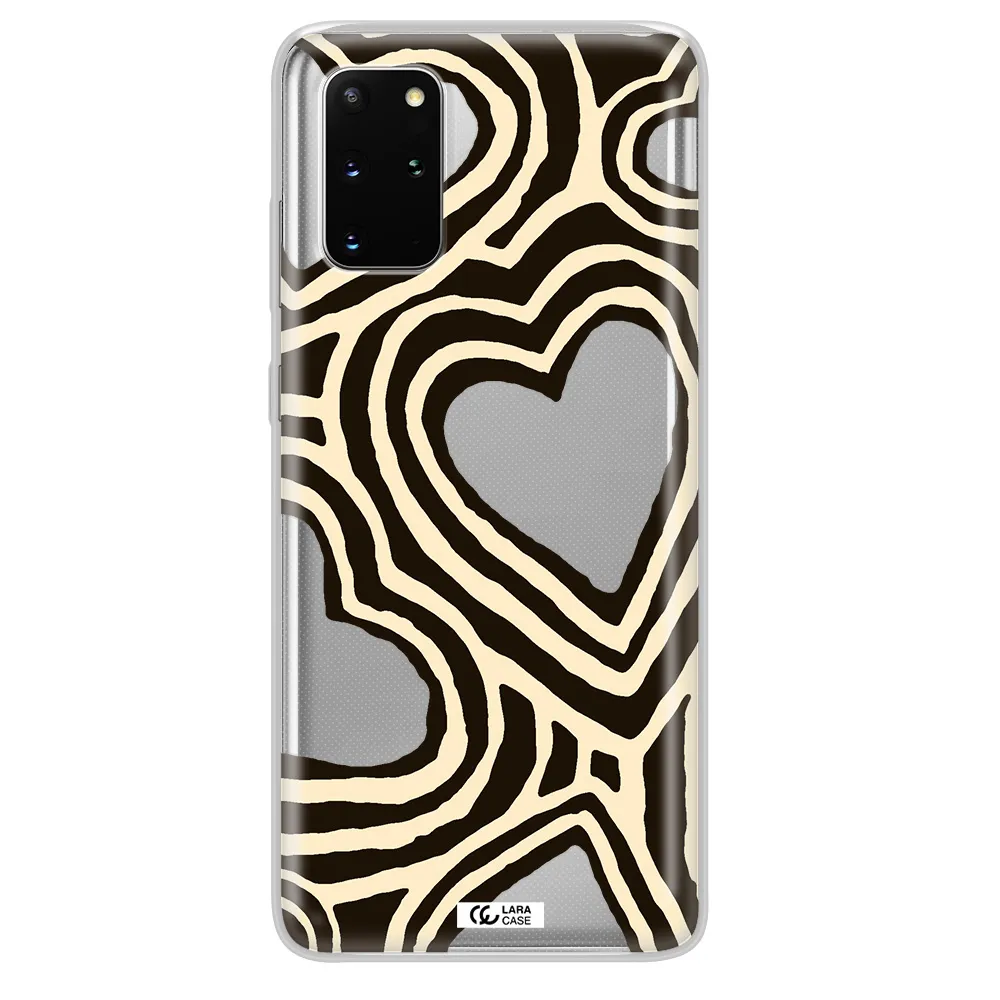 Cute Hearts Samsung S 20 Plus Clear TPU Case