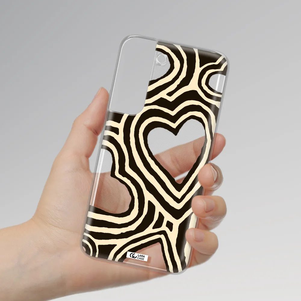 Cute Hearts Samsung S 22 Clear TPU Case