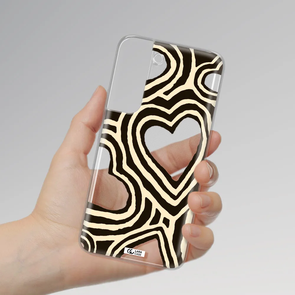 Cute Hearts Samsung S 22 Plus Clear TPU Case