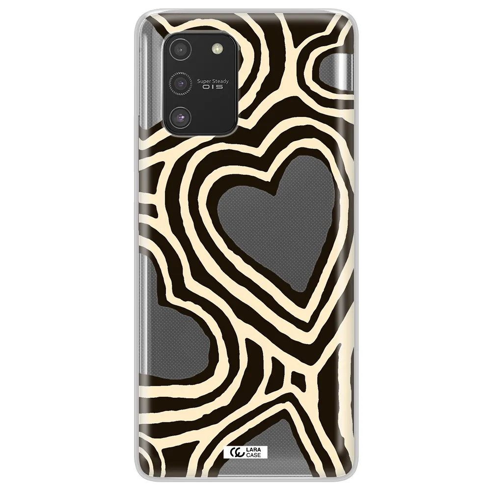 Cute Hearts Samsung S10 Lite Clear TPU Case