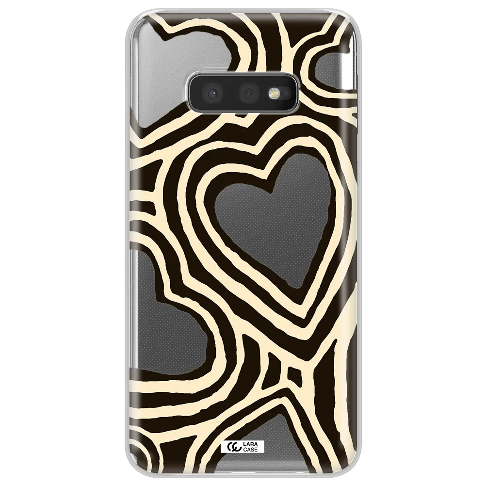 Cute Hearts Samsung S10e Clear TPU Case
