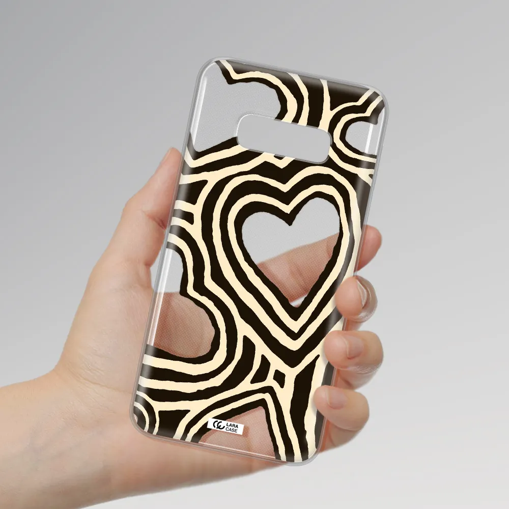 Cute Hearts Samsung S10e Clear TPU Case
