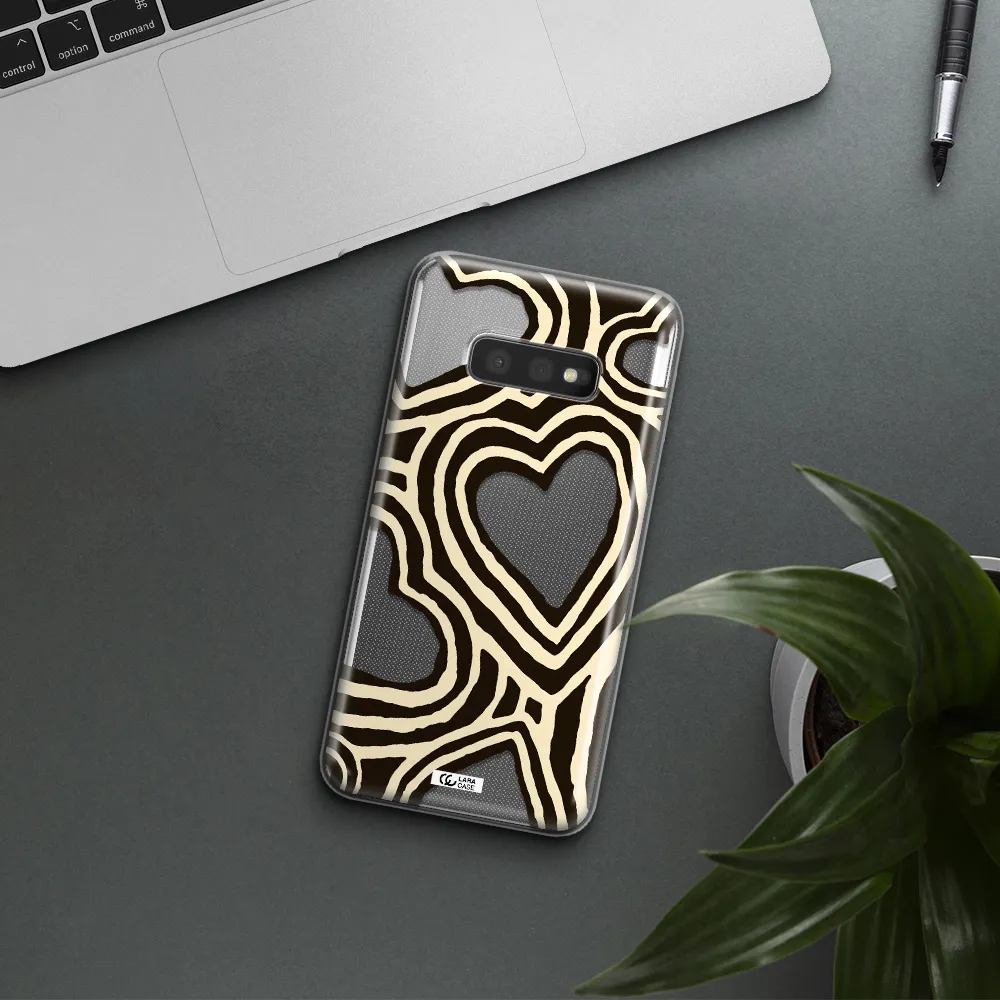 Cute Hearts Samsung S10e Clear TPU Case