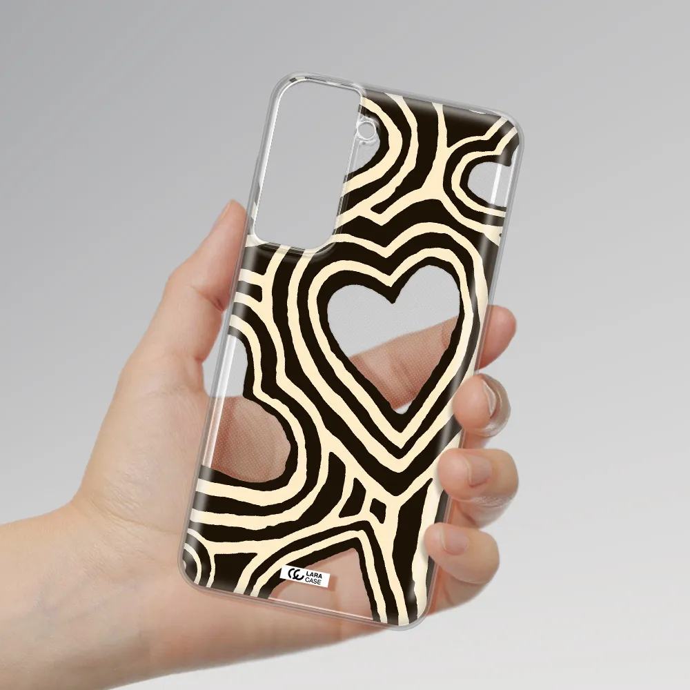 Cute Hearts Samsung S21 Fe Clear Tpu Case