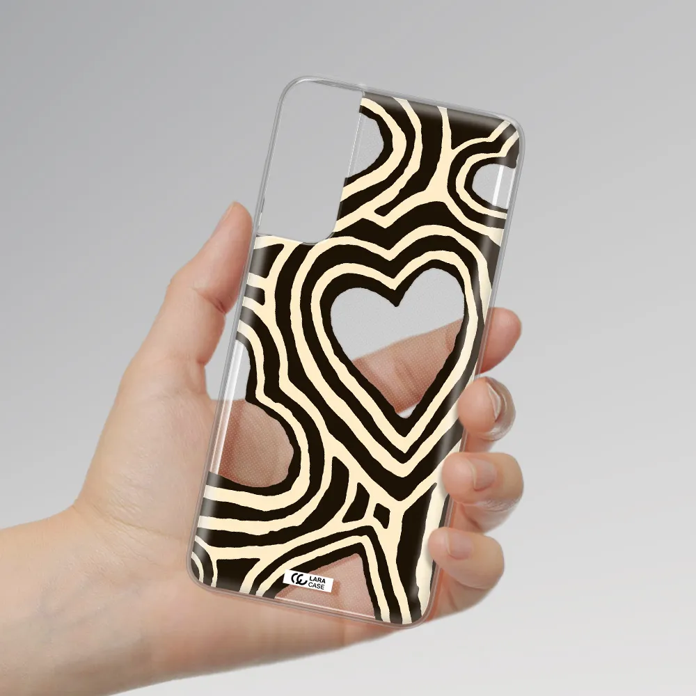 Cute Hearts Samsung S21 Plus Clear TPU Case