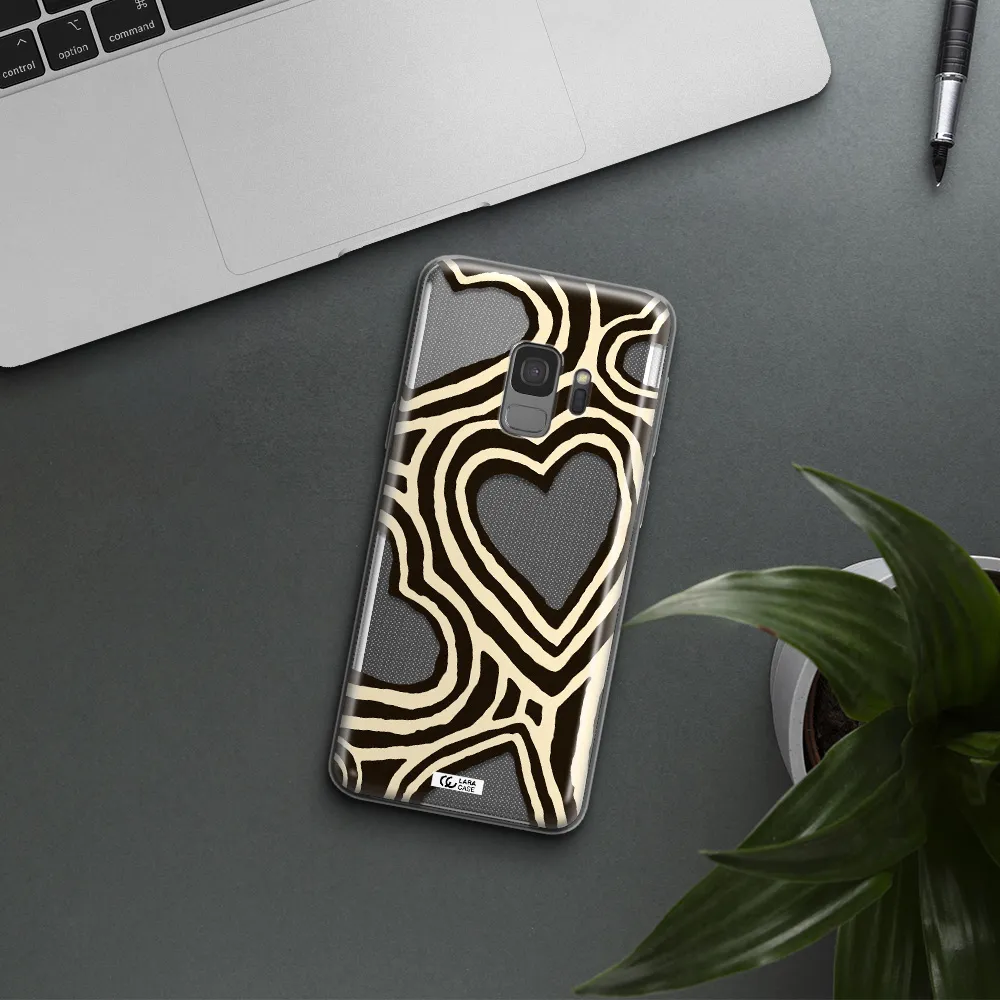 Cute Hearts Samsung S9 Clear TPU Case