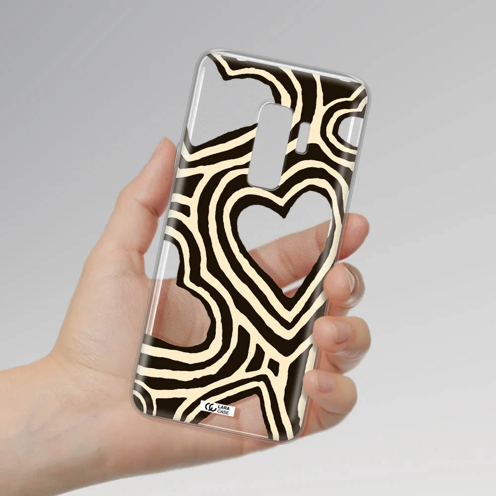 Cute Hearts Samsung S9 Plus Clear TPU Case