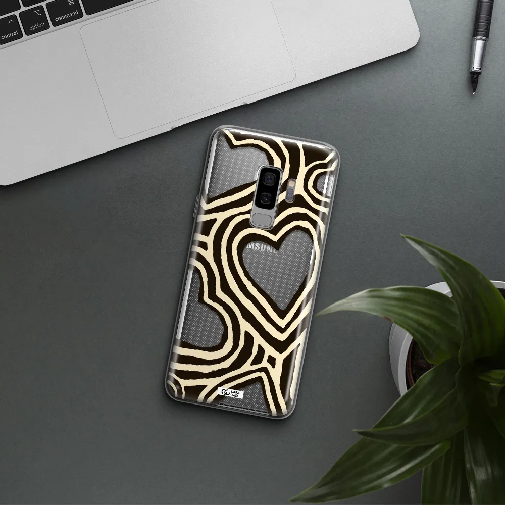 Cute Hearts Samsung S9 Plus Clear TPU Case