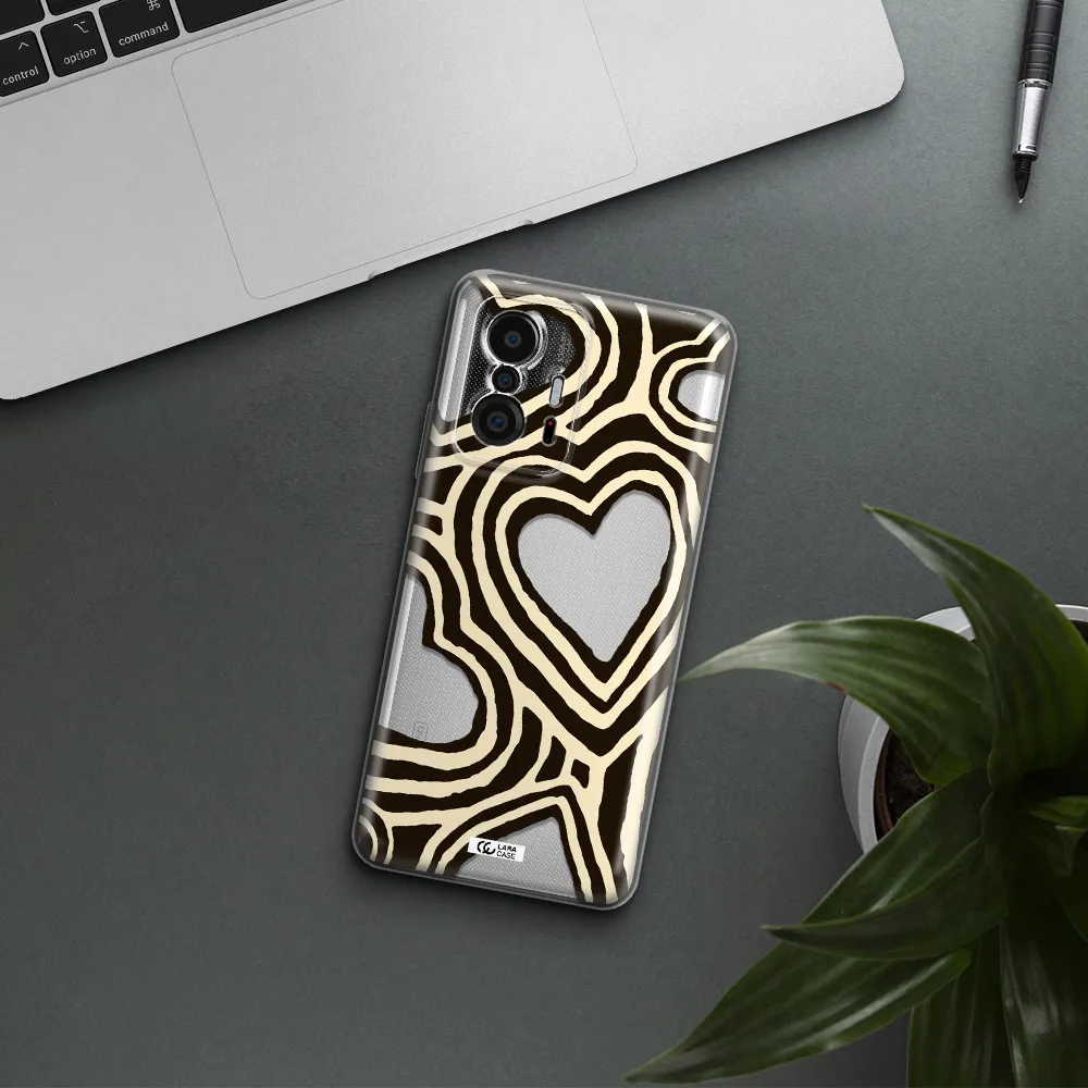 Cute Hearts Xiaomi 11T Clear Tpu Case