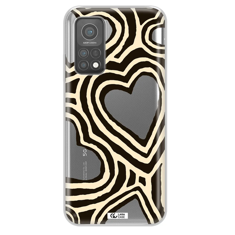Cute Hearts Xiaomi Mi 10 T Pro Clear TPU Case