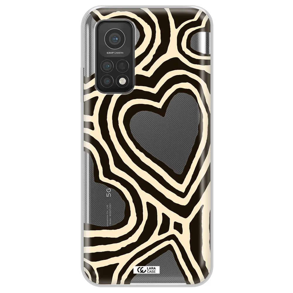 Cute Hearts Xiaomi Mi 10T Clear TPU Case