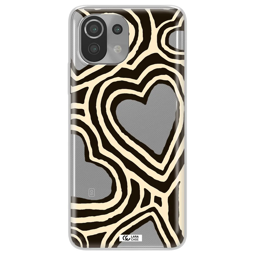 Cute Hearts Xiaomi Mi 11 Lite Clear TPU Case