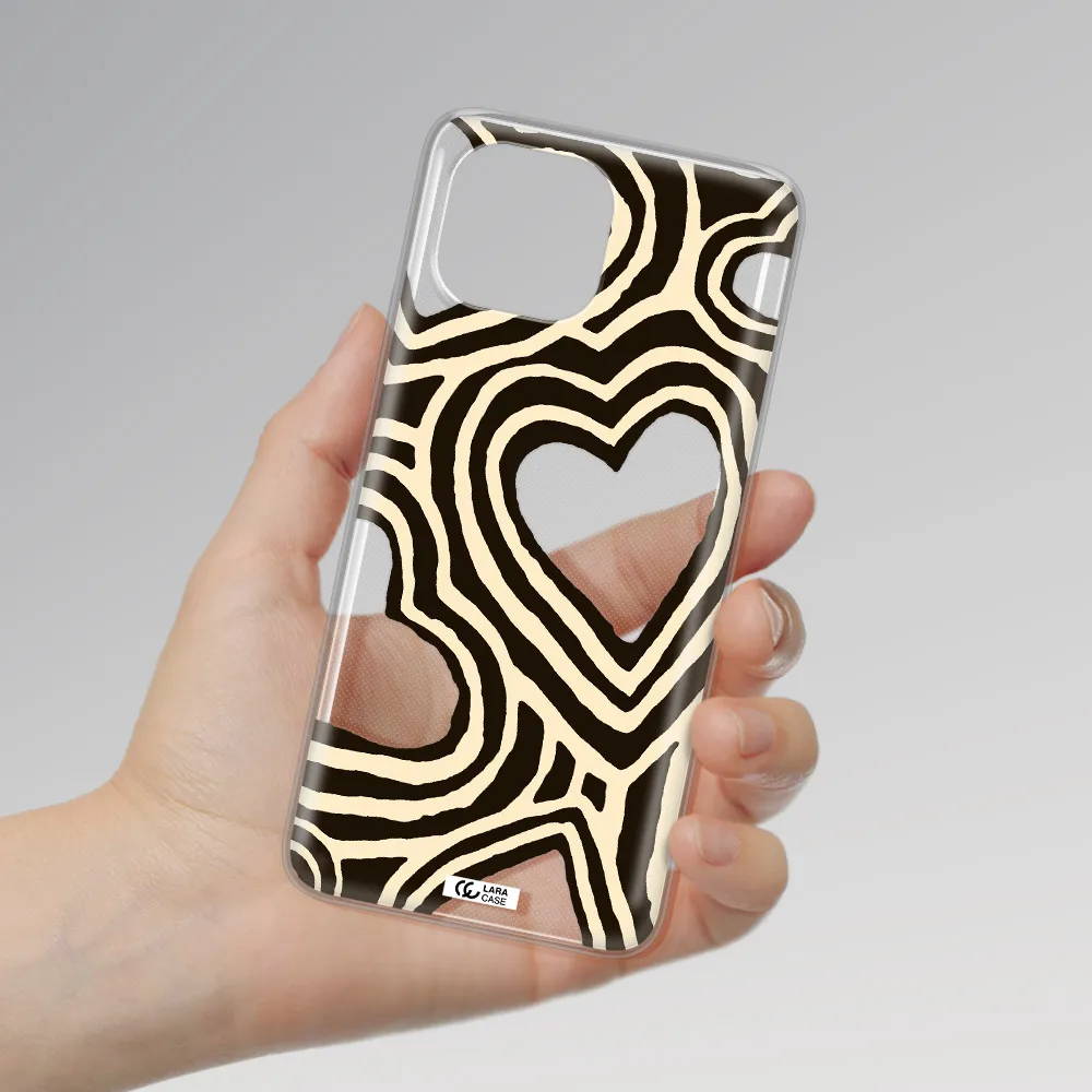 Cute Hearts Xiaomi Mi 11 Lite Clear TPU Case