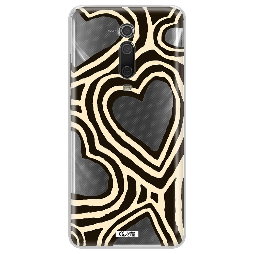 Cute Hearts Xiaomi Mi 9T Clear TPU Case